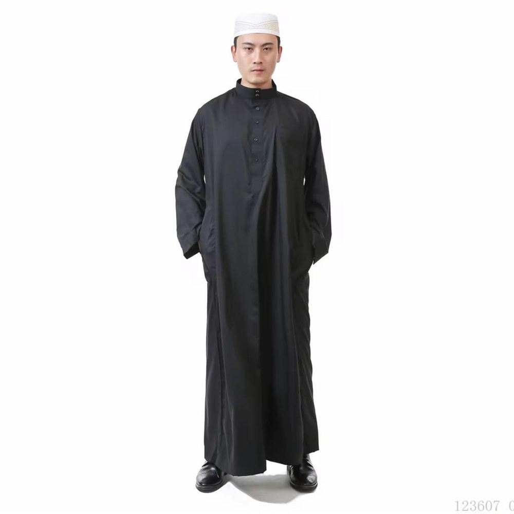 Men black Traditional Thobe size 54